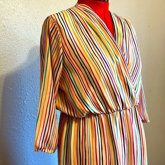 Shabby Apple women’s striped maxi dress size 16 - Picture 3 of 11